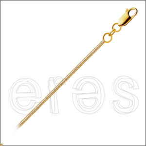 Chaînette serpent 38 cm (très court),  diamètre 1.6 mm, mat.