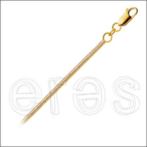 Chaînette serpent 40 cm (court),  diamètre 2.0 mm, mat.