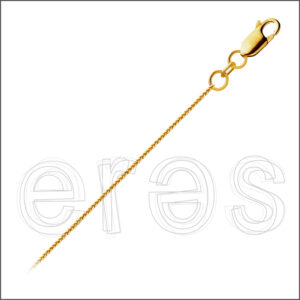 Chaînette queue de renard 38 cm (très court),  diamètre 0.7 mm.