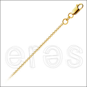 Chaînette jaseron 38 cm (très court),  diamètre 1.5 mm.