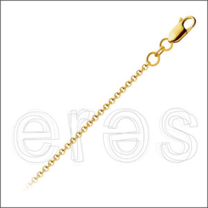 Chaînette jaseron 38 cm (très court),  diamètre 1.9 mm.