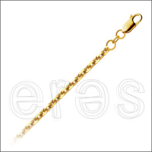 Bracelet forçat limée 19 cm (poignet moyen), largeur 2.6 mm.
