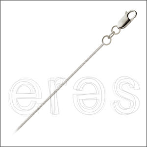 Chaînette serpent 38 cm (très court), 1.1 mm, mat.