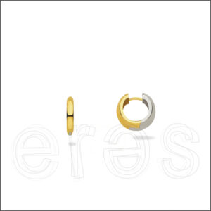 Créoles or jaune et gris