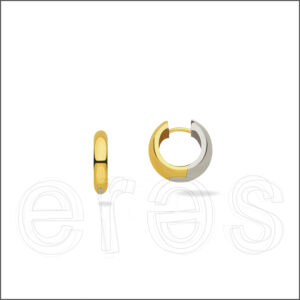 Créoles or jaune et gris