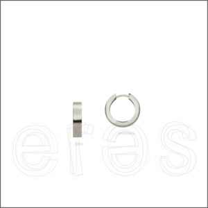 Créoles or gris mat