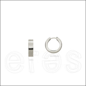Créoles or gris mat