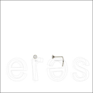 Piercing nez or gris