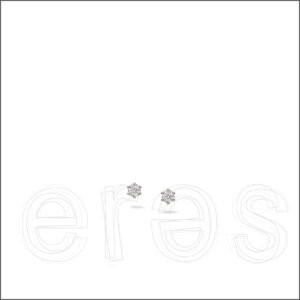 Boucles d'oreilles or gris et diamants