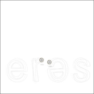 Boucles d'oreilles or gris et diamants
