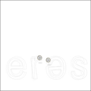 Boucles d'oreilles or gris et diamants