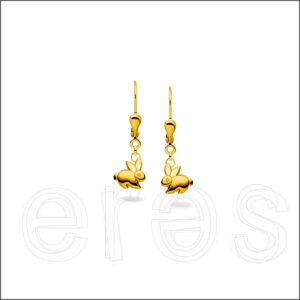 Boucles d'oreilles or jaune