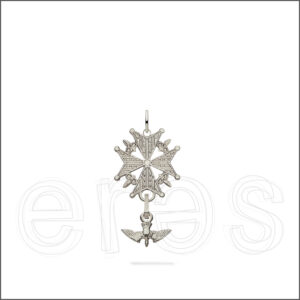 Pendentif or gris