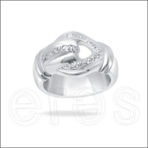 Bague en or gris