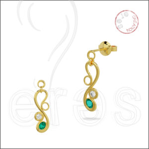 Boucles d'oreilles or jaune