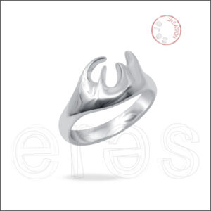 Bague en or gris