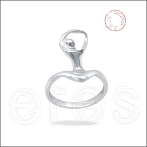 Bague en or gris