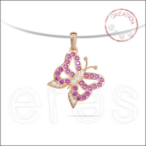 Pendentif or rouge
