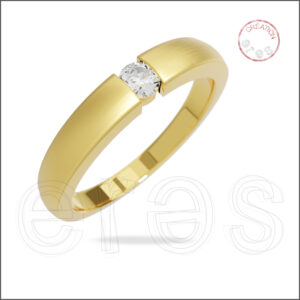 Solitaire or jaune mat