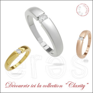 Solitaires "Clarity", la clarté par la ligne pure.