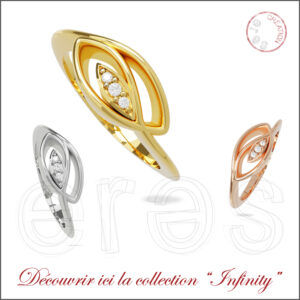 Solitaires "Infinity", symbole discret de l'infini.