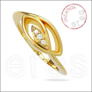 Solitaire or jaune brillant