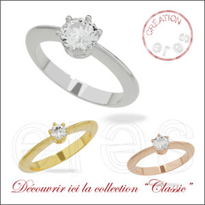 Solitaires "Le Classic", l'originale des fiancailles.