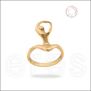 Bague en or rouge
