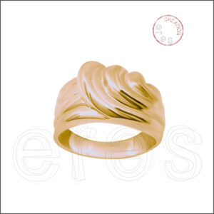 Bague en or rouge