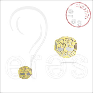 Boucles d'oreilles or jaune