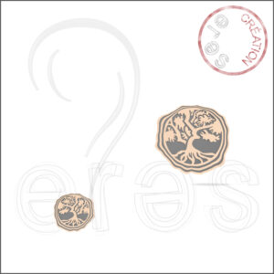 Boucles d'oreilles or rouge
