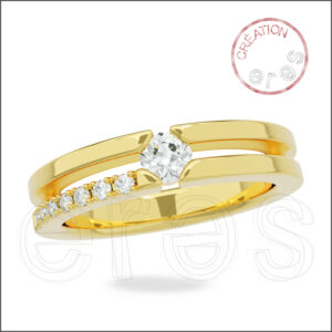 Solitaire or jaune