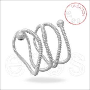 Bague en or gris
