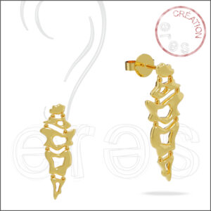 boucles oreilles or jaune